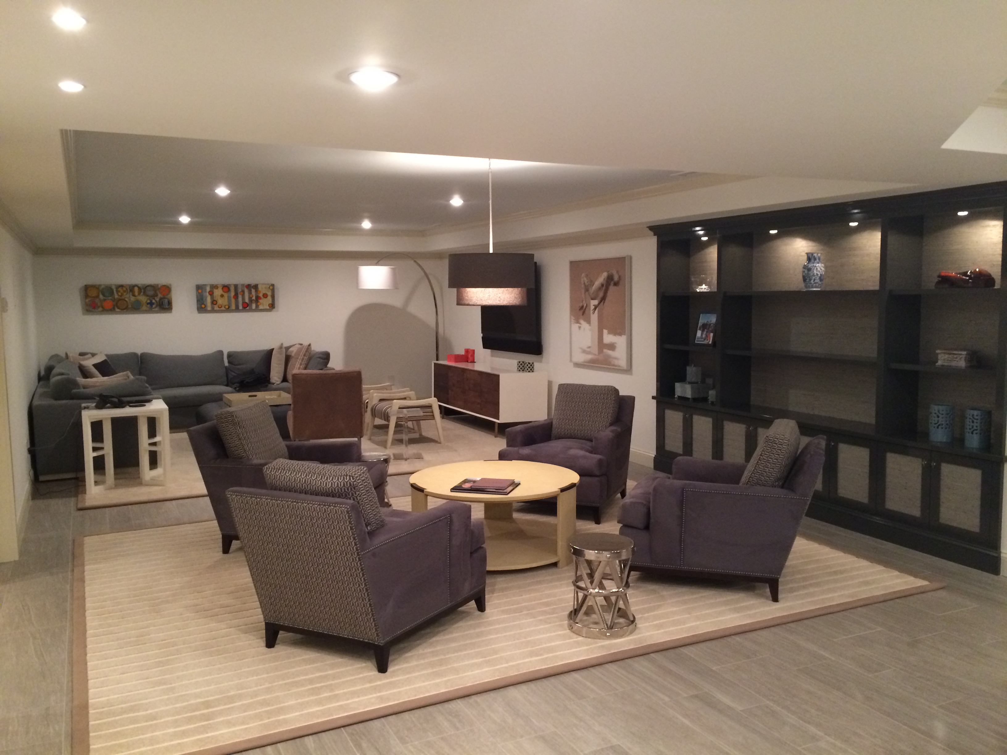 Finished Basement Project in Newtown, CT